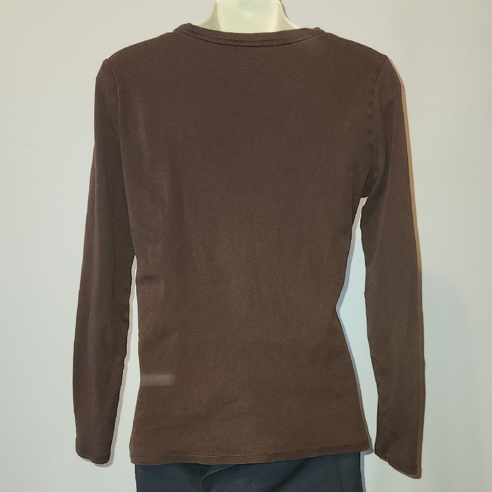 Brown Long Sleeve Top - Picture 5 of 6